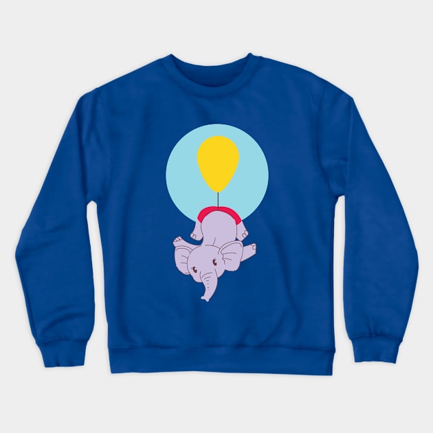 Baby elephant Crewneck Sweatshirt by peace and love